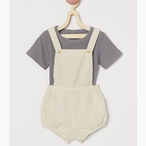 H&M Overall Shorts Set